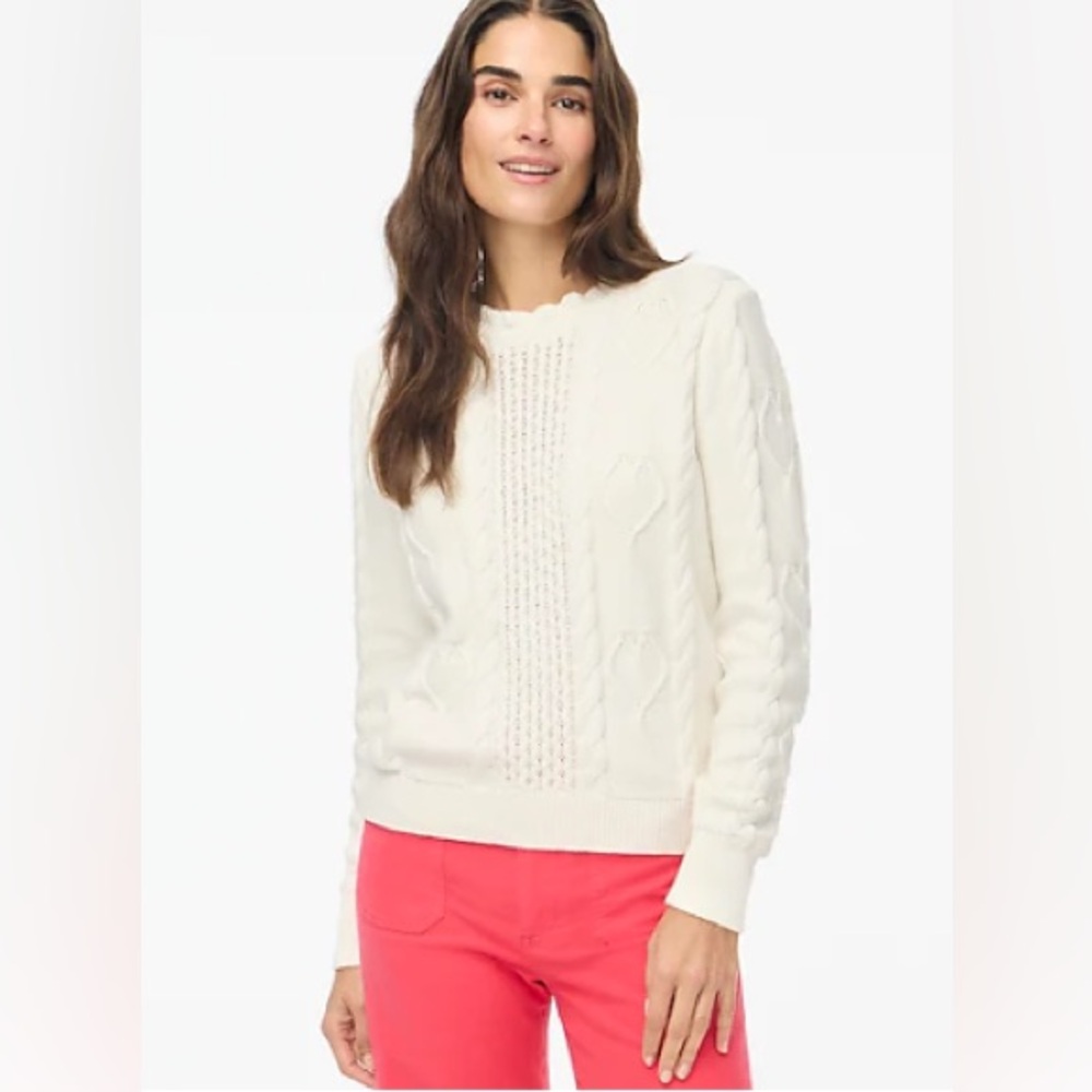 J. Crew Factory Heart Sweater